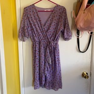 Nasty gal lavender floral dress